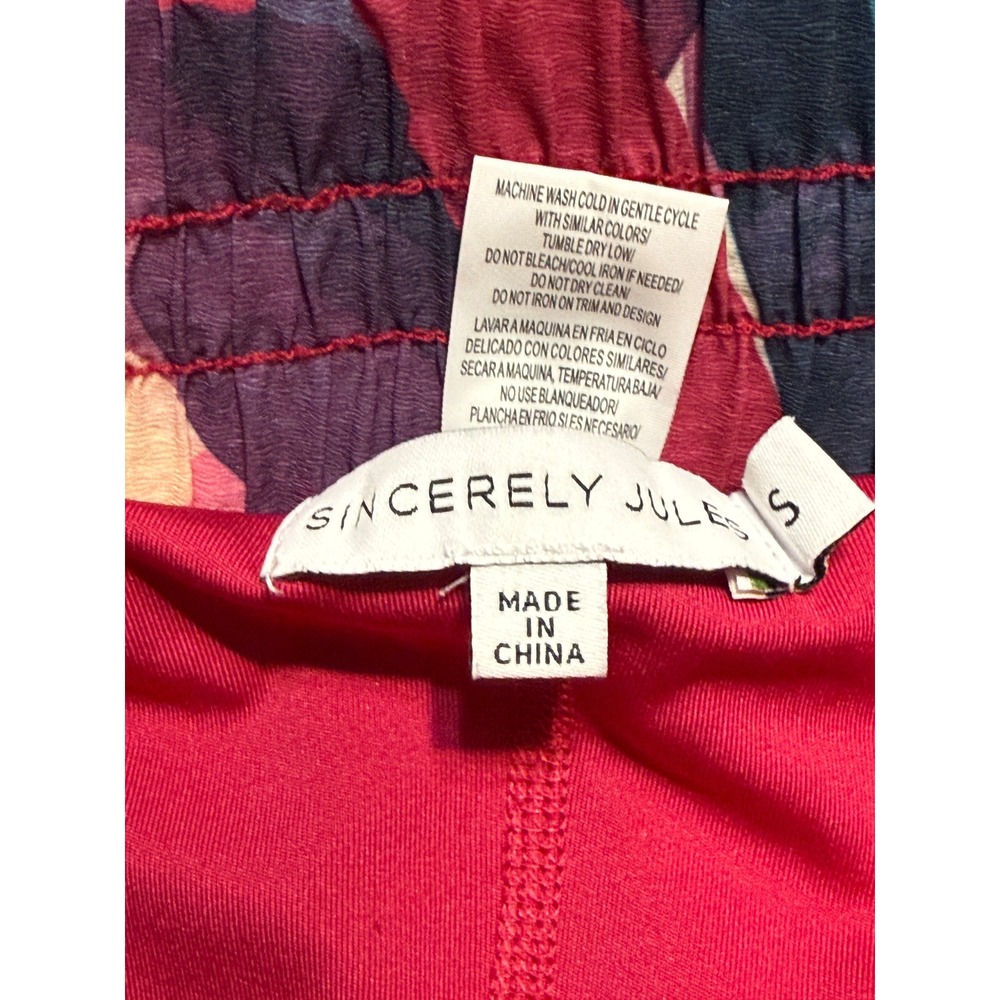 Sincerely Jules Skorts Women's Size Small Pink Blue Purple Geometric Print - Picture 6 of 10